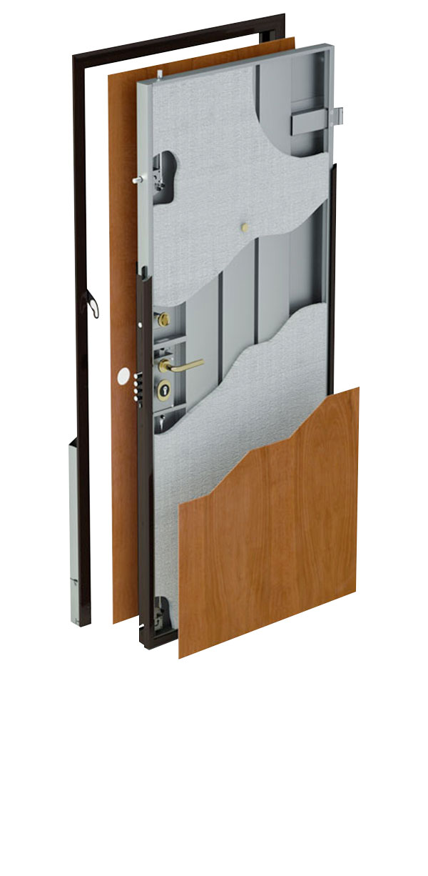 sezione porta blindata